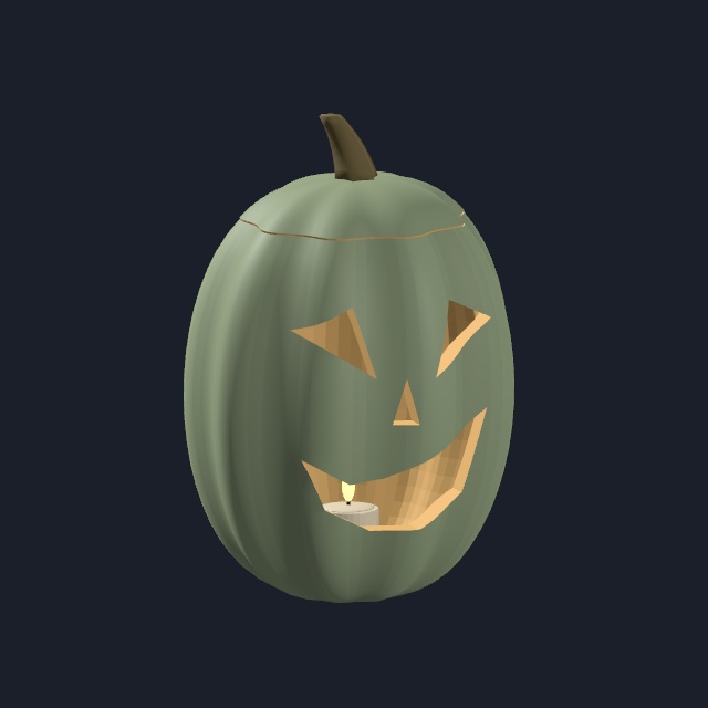 【VRChat・Unity向け】やさしいハロウィーンの飾りセット|全25種・各3配色