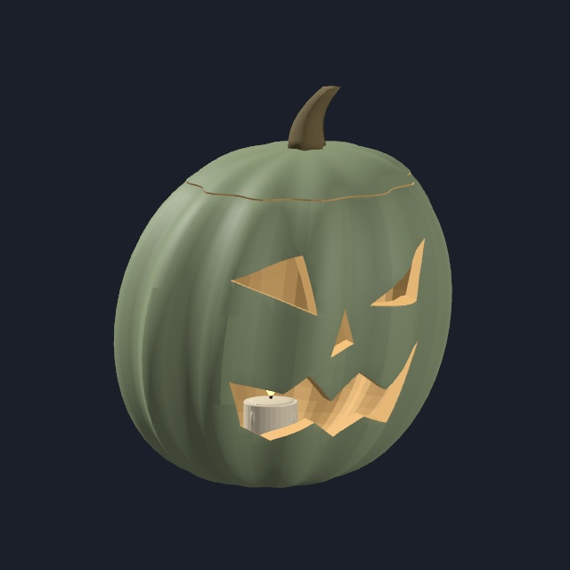 【VRChat・Unity向け】やさしいハロウィーンの飾りセット|全25種・各3配色