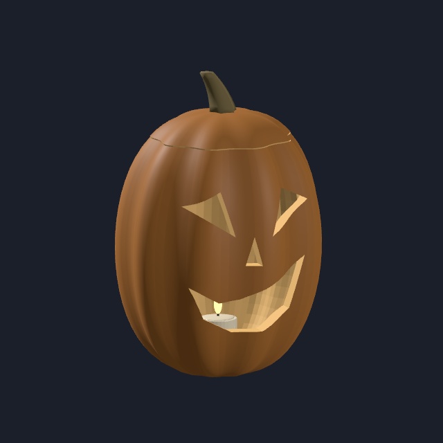 【VRChat・Unity向け】やさしいハロウィーンの飾りセット|全25種・各3配色