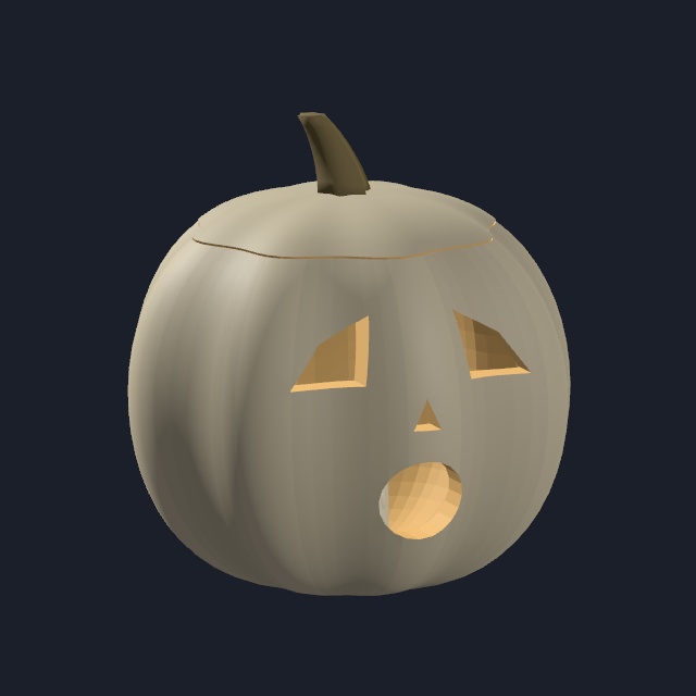 【VRChat・Unity向け】やさしいハロウィーン|かぼちゃランタン5種・各3配色