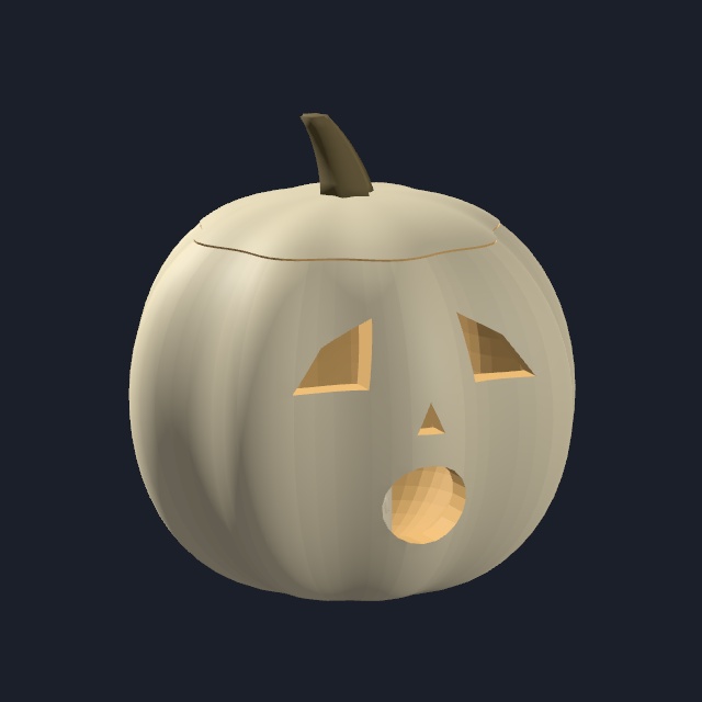 【VRChat・Unity向け】やさしいハロウィーン|かぼちゃランタン5種・各3配色