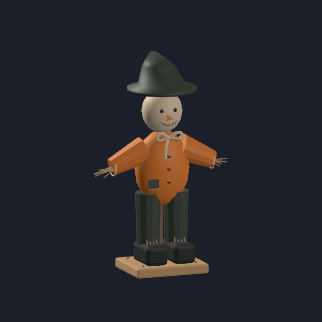 【VRChat・Unity向け】やさしいハロウィーン|床置き飾り5種・各3配色