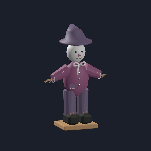 【VRChat・Unity向け】やさしいハロウィーン|床置き飾り5種・各3配色