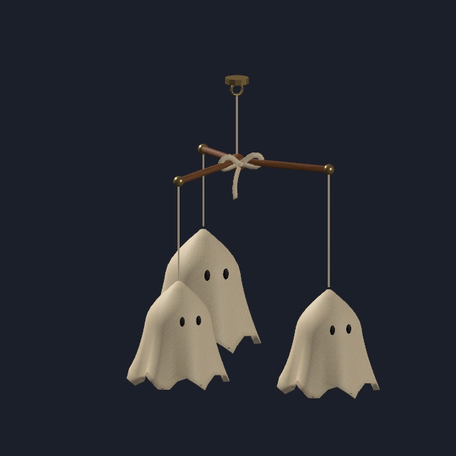 【VRChat・Unity向け】やさしいハロウィーン|吊り飾り5種・各3配色