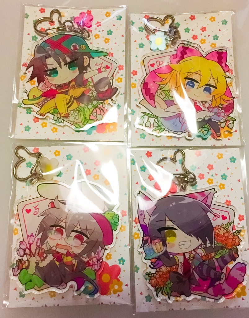 不思議の国の花言葉アクリルキーホルダー