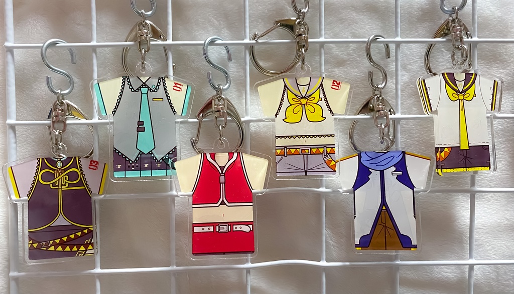 ボカロ衣装モチーフ アクリルユニフォーム型キーホルダー