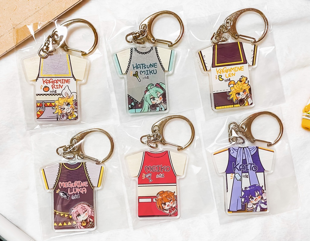 ボカロ衣装モチーフ アクリルユニフォーム型キーホルダー
