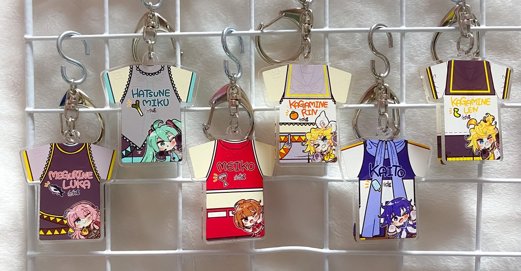 ボカロ衣装モチーフ アクリルユニフォーム型キーホルダー