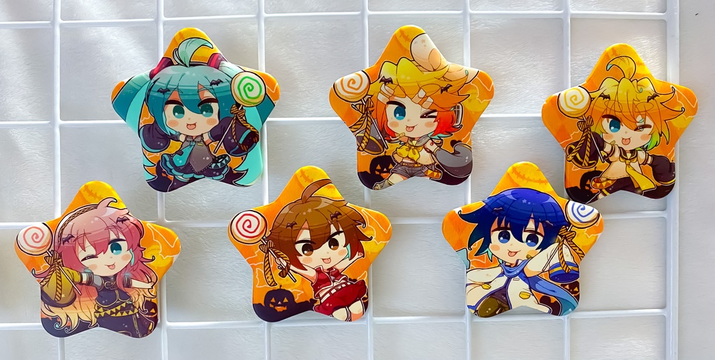 ちびボカロ ペロキャンハロウィン缶バッジ