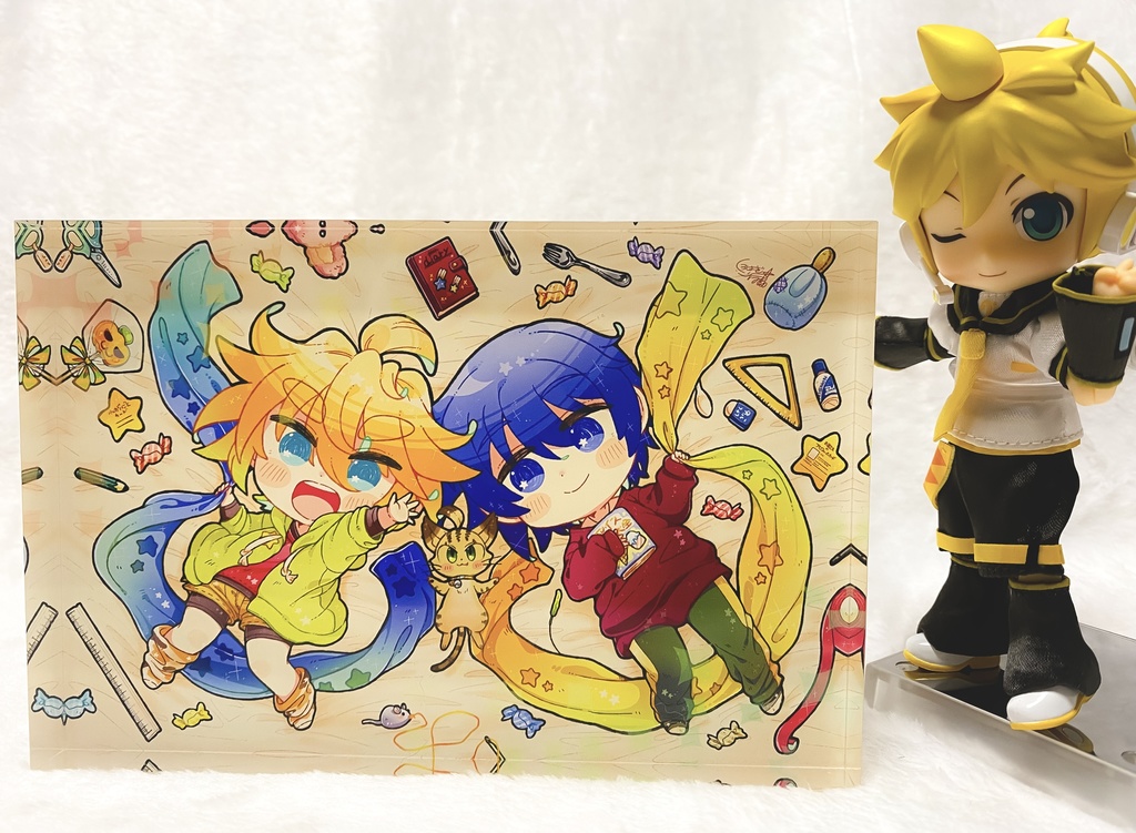 SDカイレン ほのぼの大きめアクリルブロック(ににれんver.)