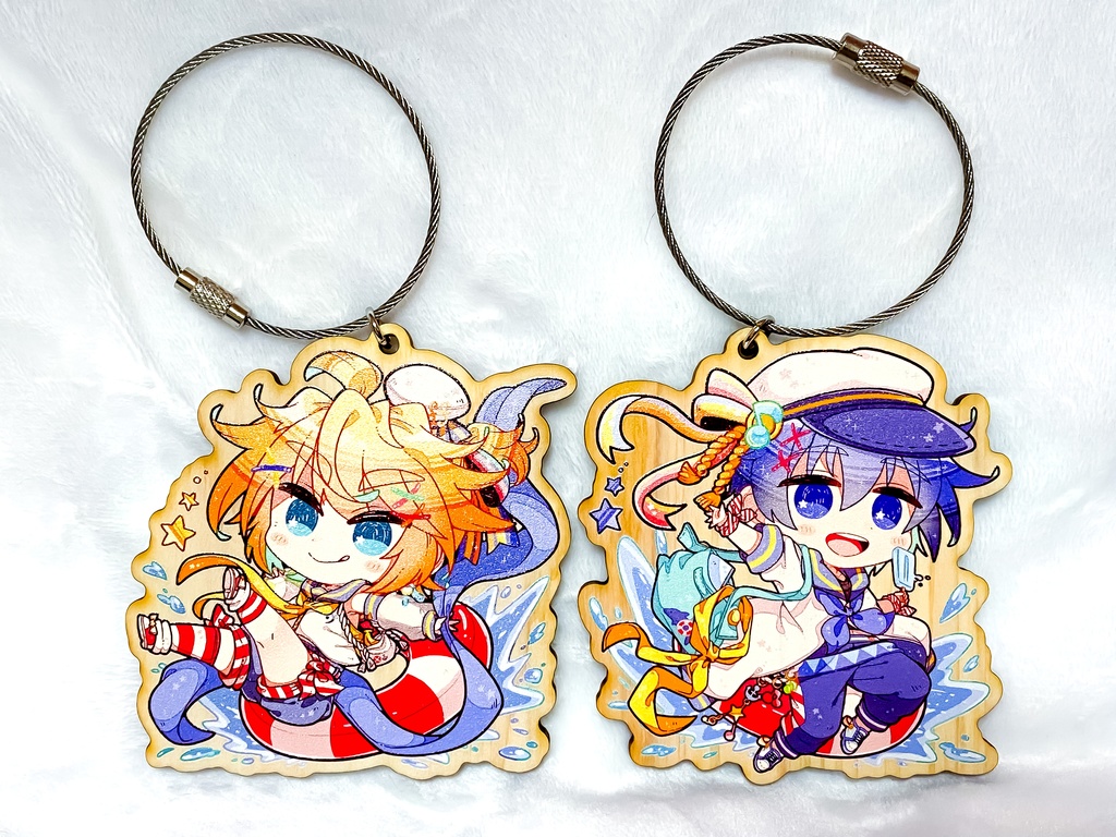 C99頒布 マリンカイレン木製キーホルダー