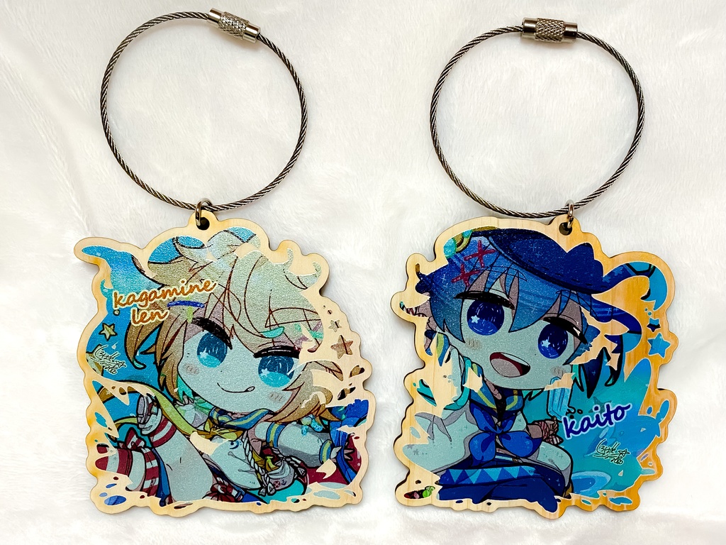 C99頒布 マリンカイレン木製キーホルダー