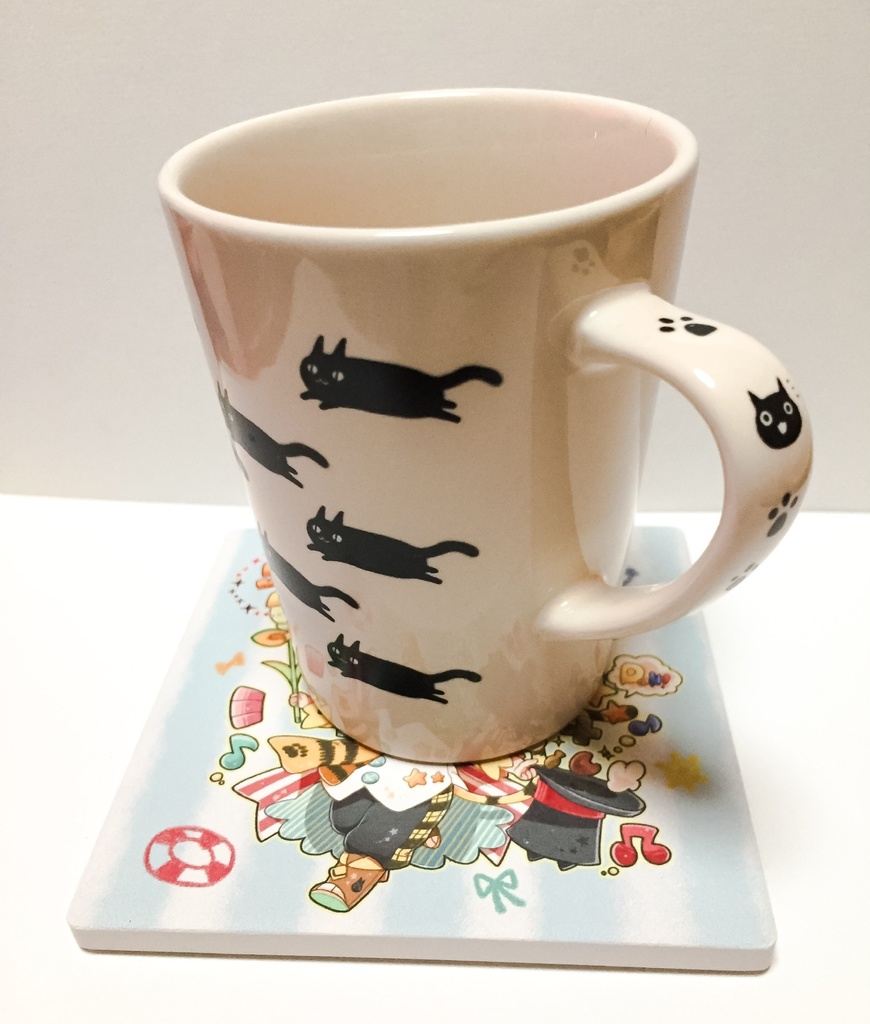 ねこレンくん吸水コースター