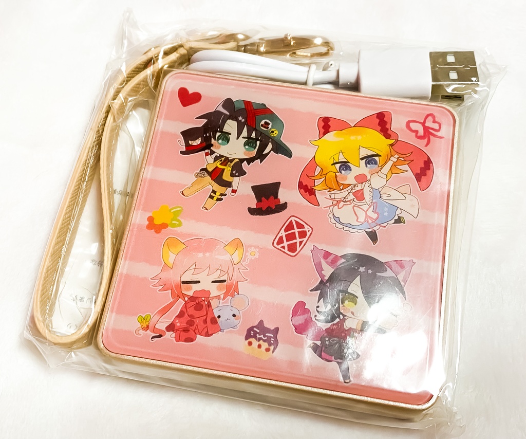 不思議の国のスクエアモバイルバッテリー