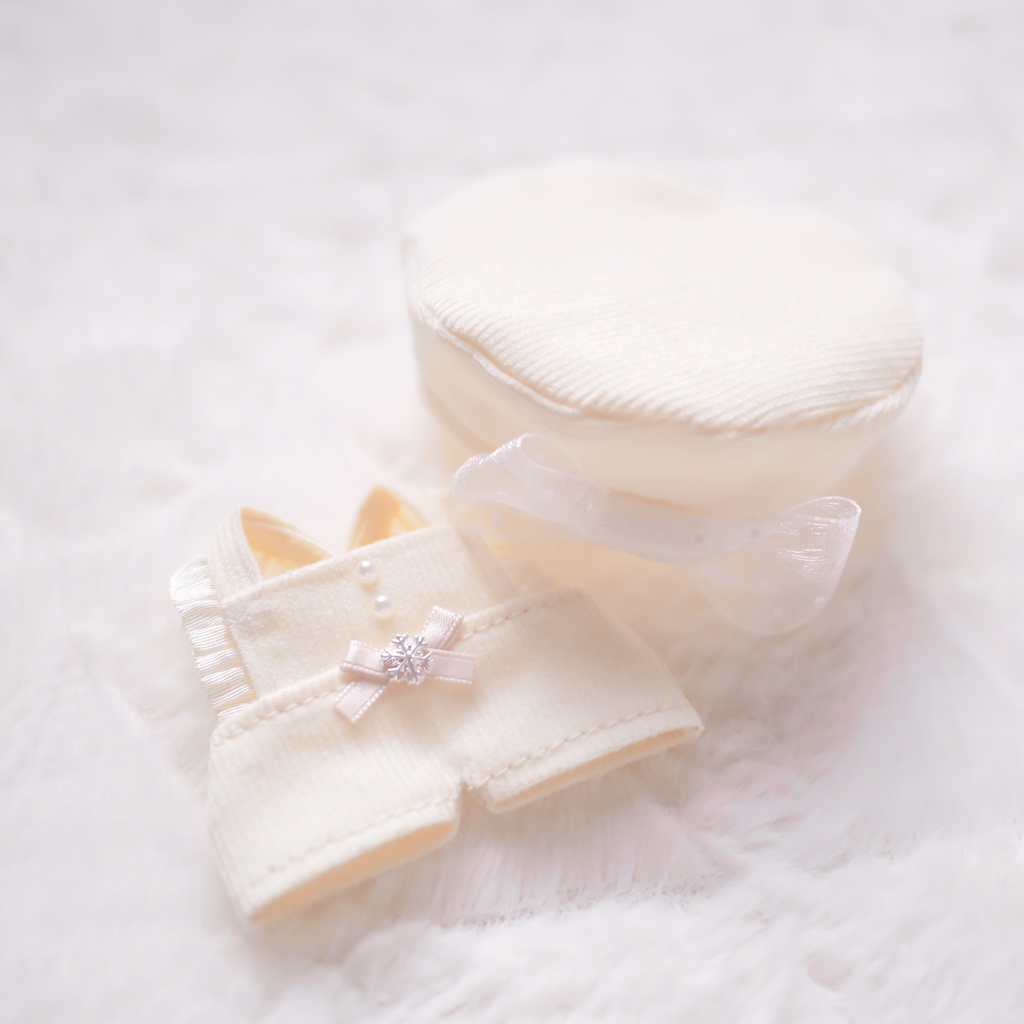 冬いろミルキーフリルサロペット