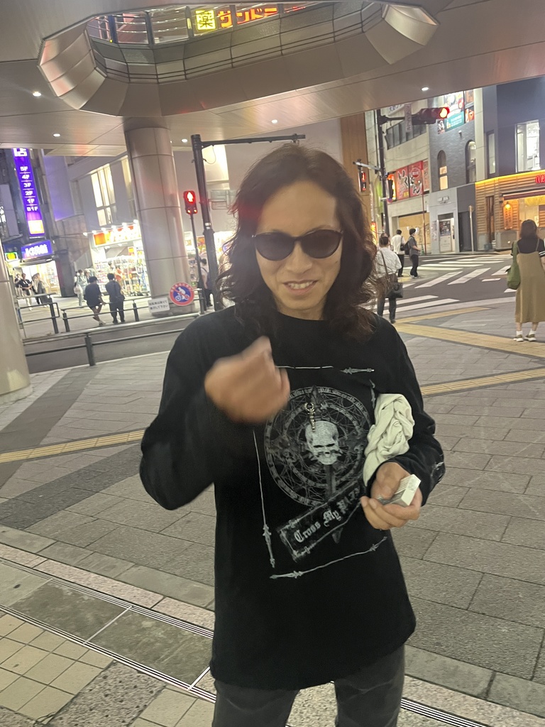 Cross My PainスカルTシャツLong Sleeve