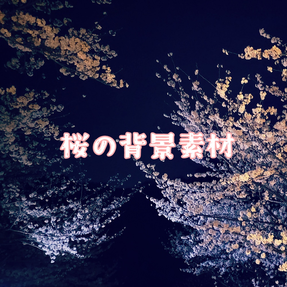 【無料/投げ銭】桜の背景素材