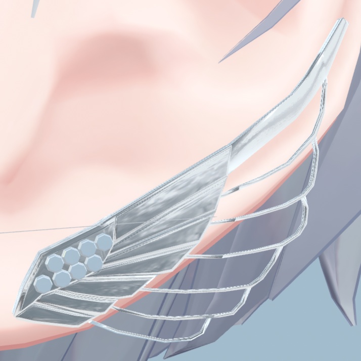 翼の耳飾り【VRChat想定】