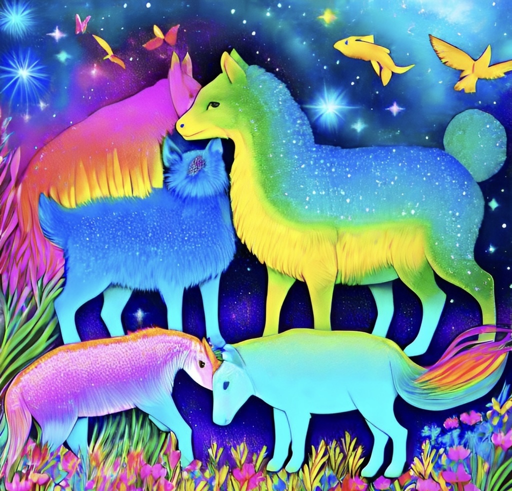 虹色動物rainbow animals