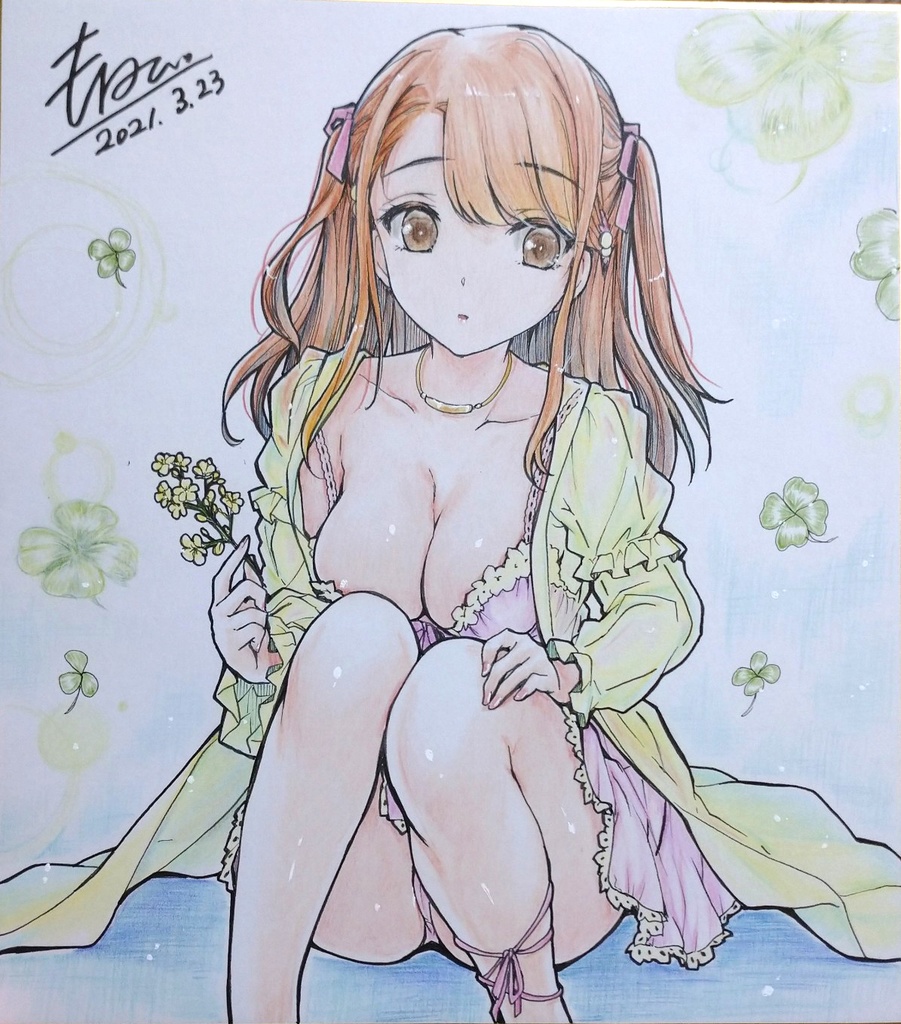 ※お取引完了【直筆色紙】ロリ巨乳っ娘【オリジナル】