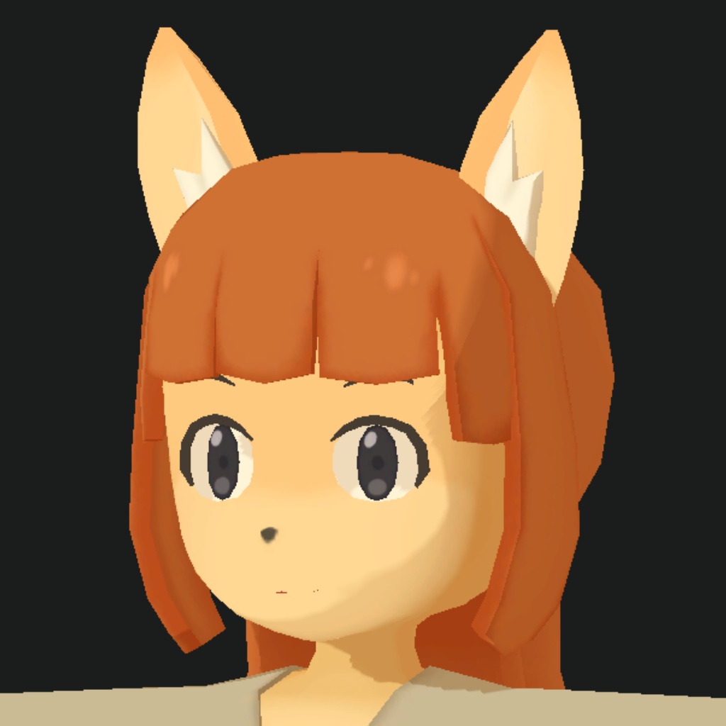 3D モデル ケモノ女性