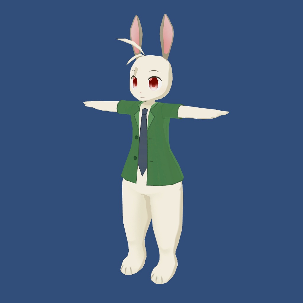 3Dモデル ウサギのキャラクター