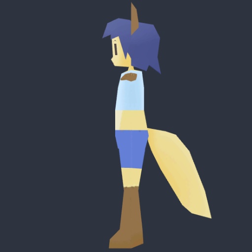 3Dモデル 軽量人型キャラクターモデル