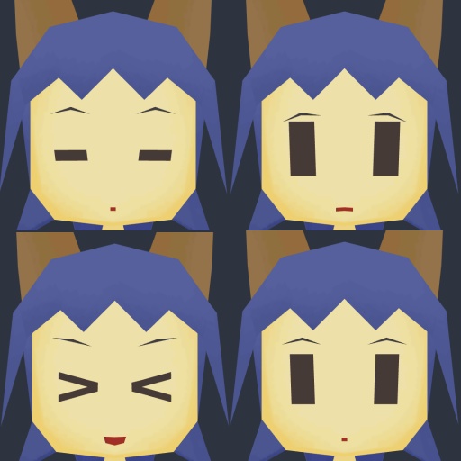 3Dモデル 軽量人型キャラクターモデル