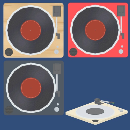 3Dモデル レコードプレイヤー