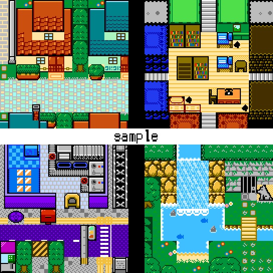 8bit風 マップチップセット - 木造電波塔 - BOOTH 8bit風 マップチップセット - 木造電波塔 - BOOTH