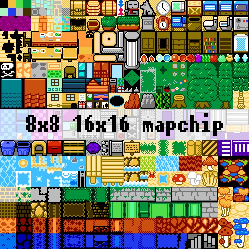 8bit風 マップチップセット