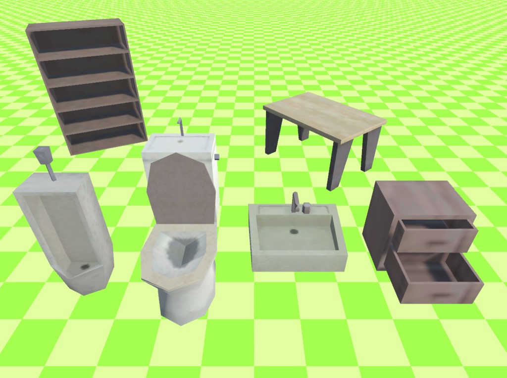 ローポリ小物セット