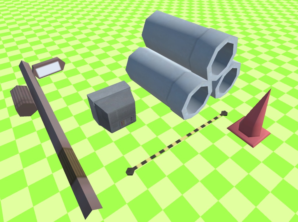 ローポリ小物セット