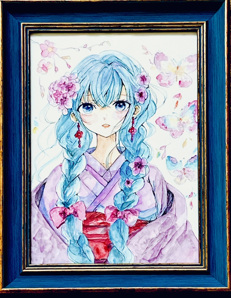 【A4額装原画】いろにとけて