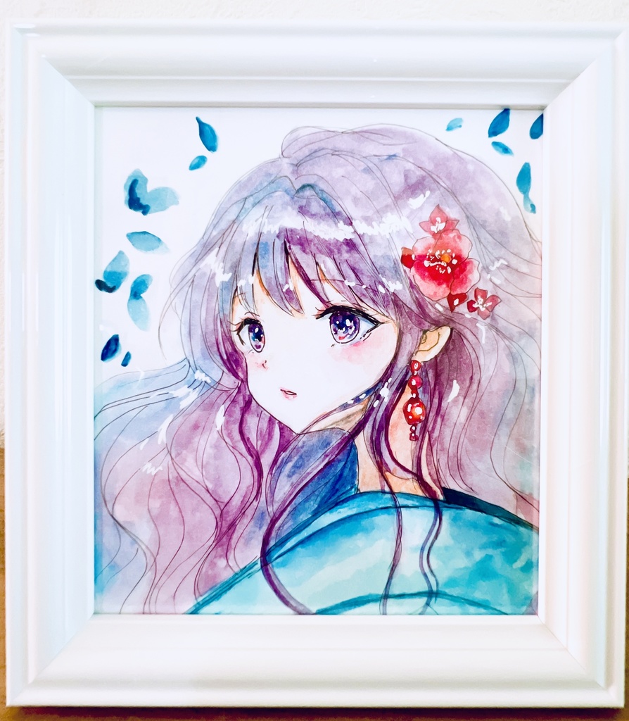 イラスト原画Kimono1