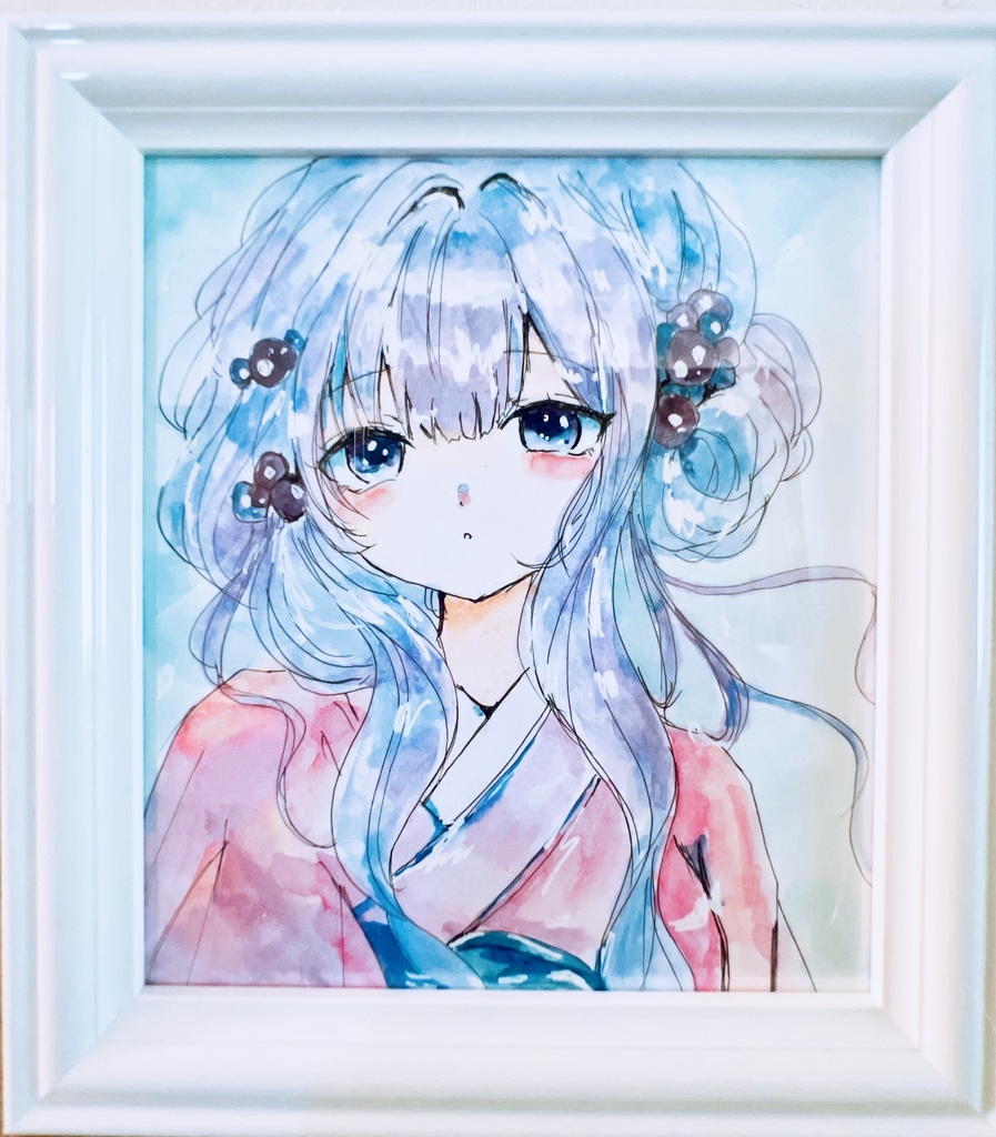 イラスト原画Kimono2