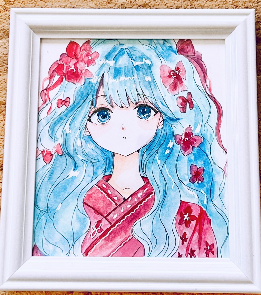 イラスト原画kimono1