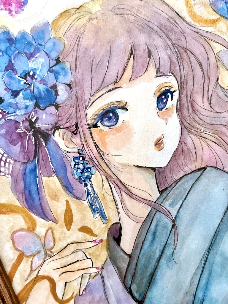 【A4額装原画】秋の煌めき