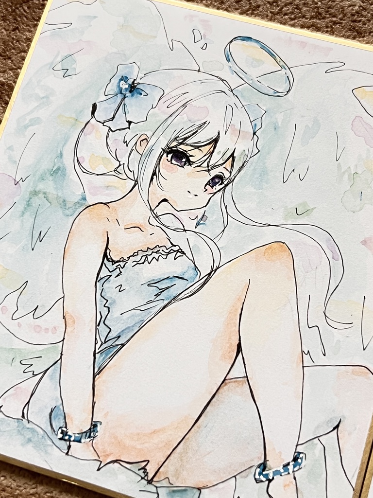 ミニ色紙原画 Angels of Happiness (2枚特別セット)