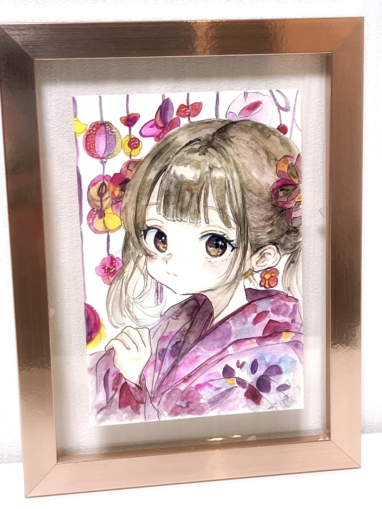 イラスト原画 (ハガキサイズ)Berry Pop