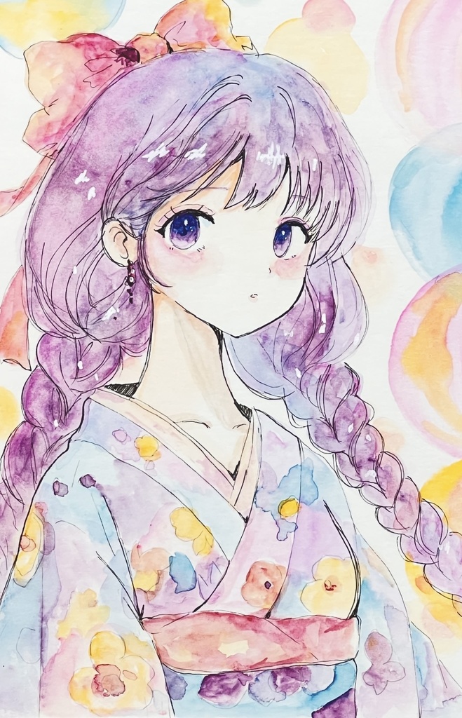 イラスト原画(B6サイズ) Sugar Fluff