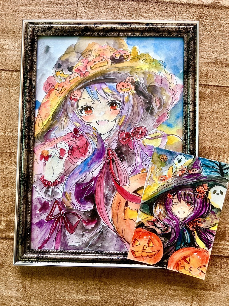 Halloween原画セット(A4&ハガキサイズ)期間限定販売