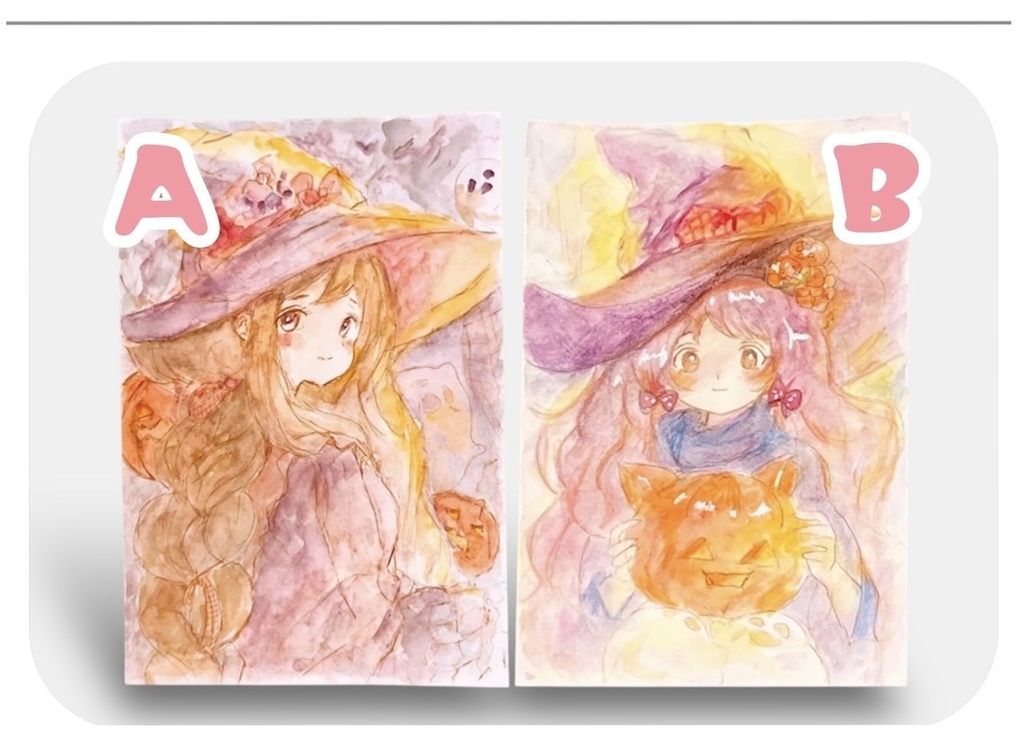Halloweenハガキサイズ原画