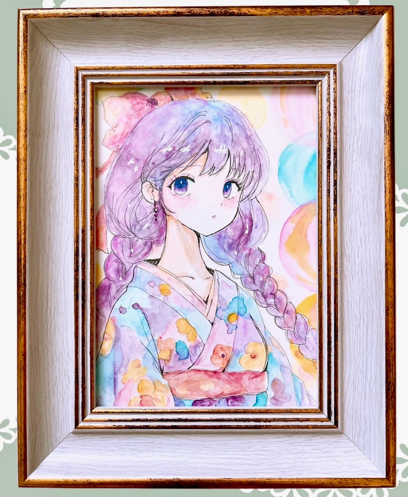 【B6額装原画】淡音