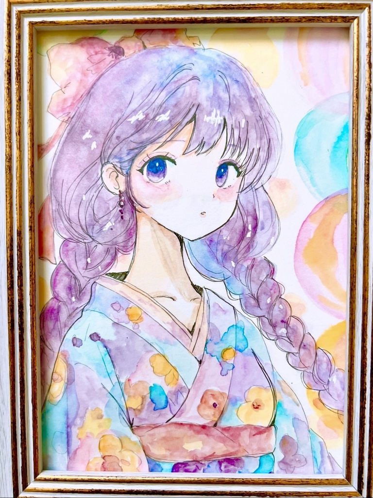 【B6額装原画】淡音