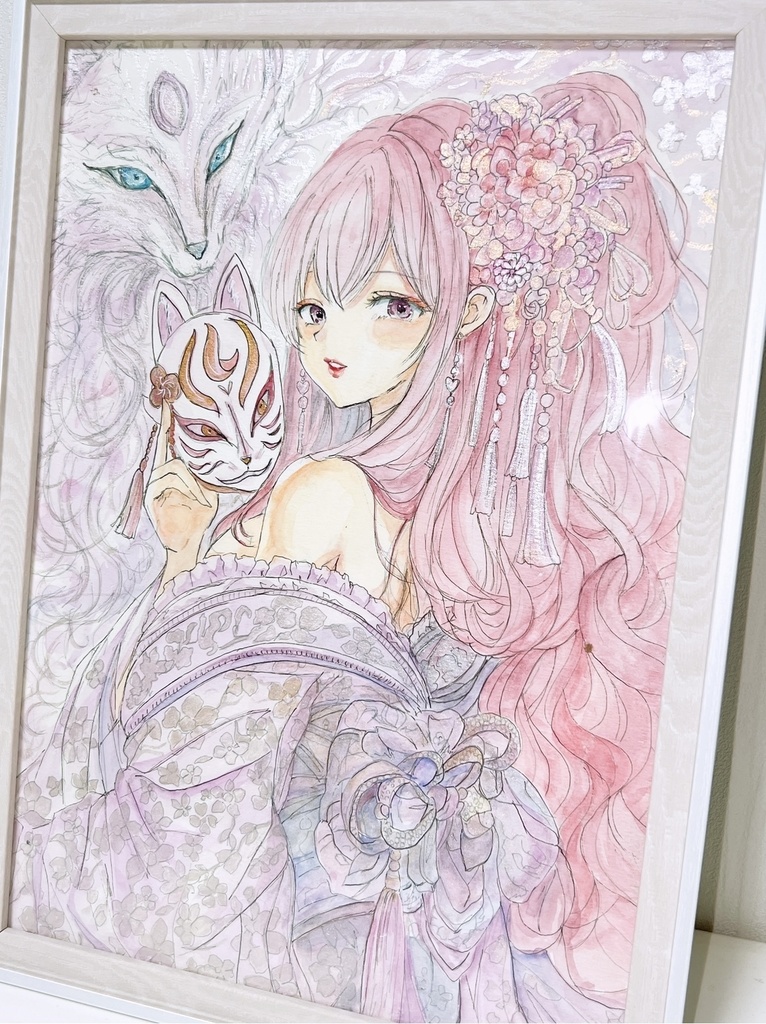 【A4額装原画】Fox Spirit Maiden