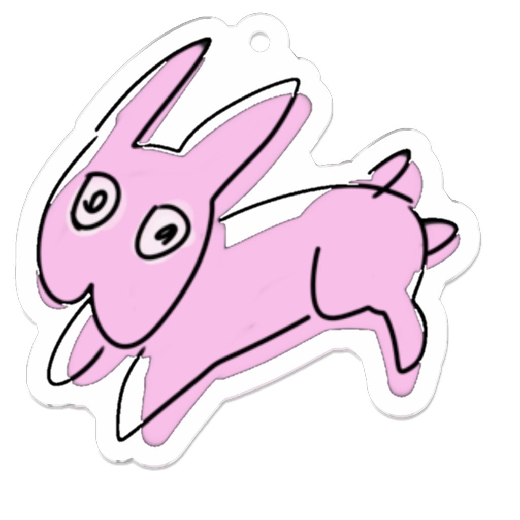カラメンうさぎ キーホルダー