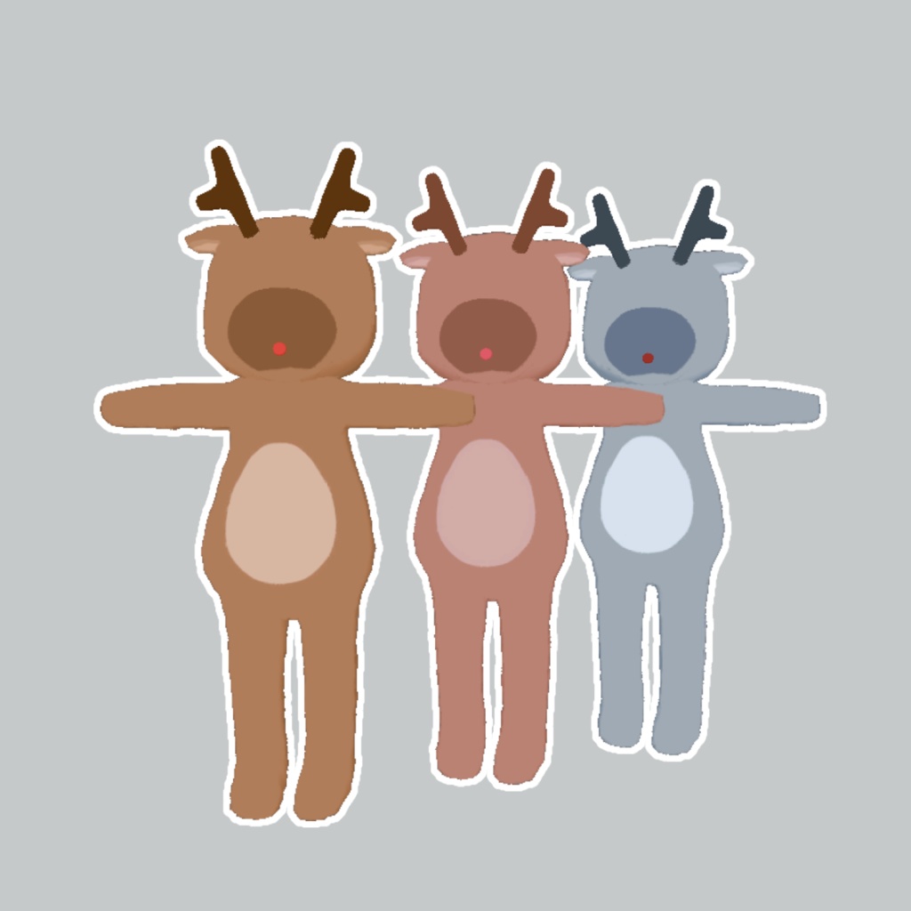 Reindeer Costume-トナカイ衣装-【まめひなた対応】