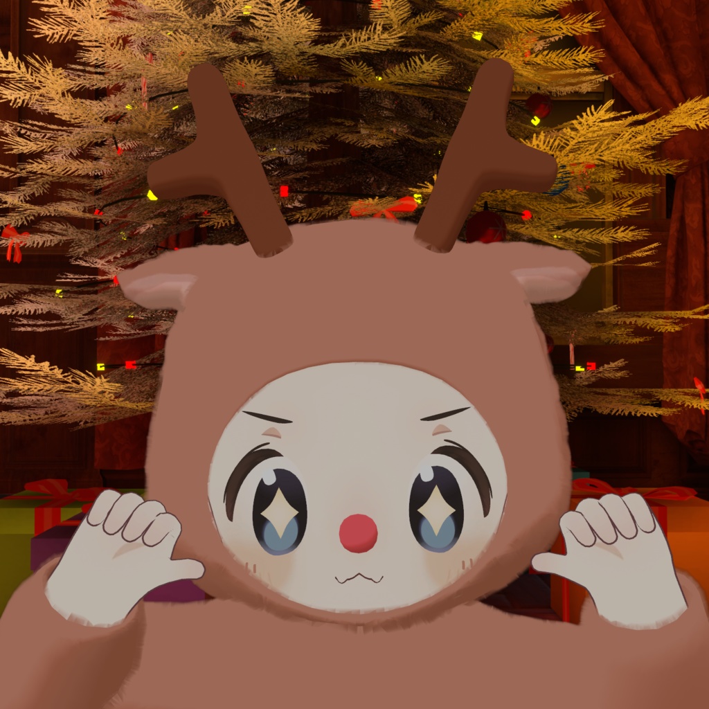 Reindeer Costume-トナカイ衣装-【まめひなた対応】