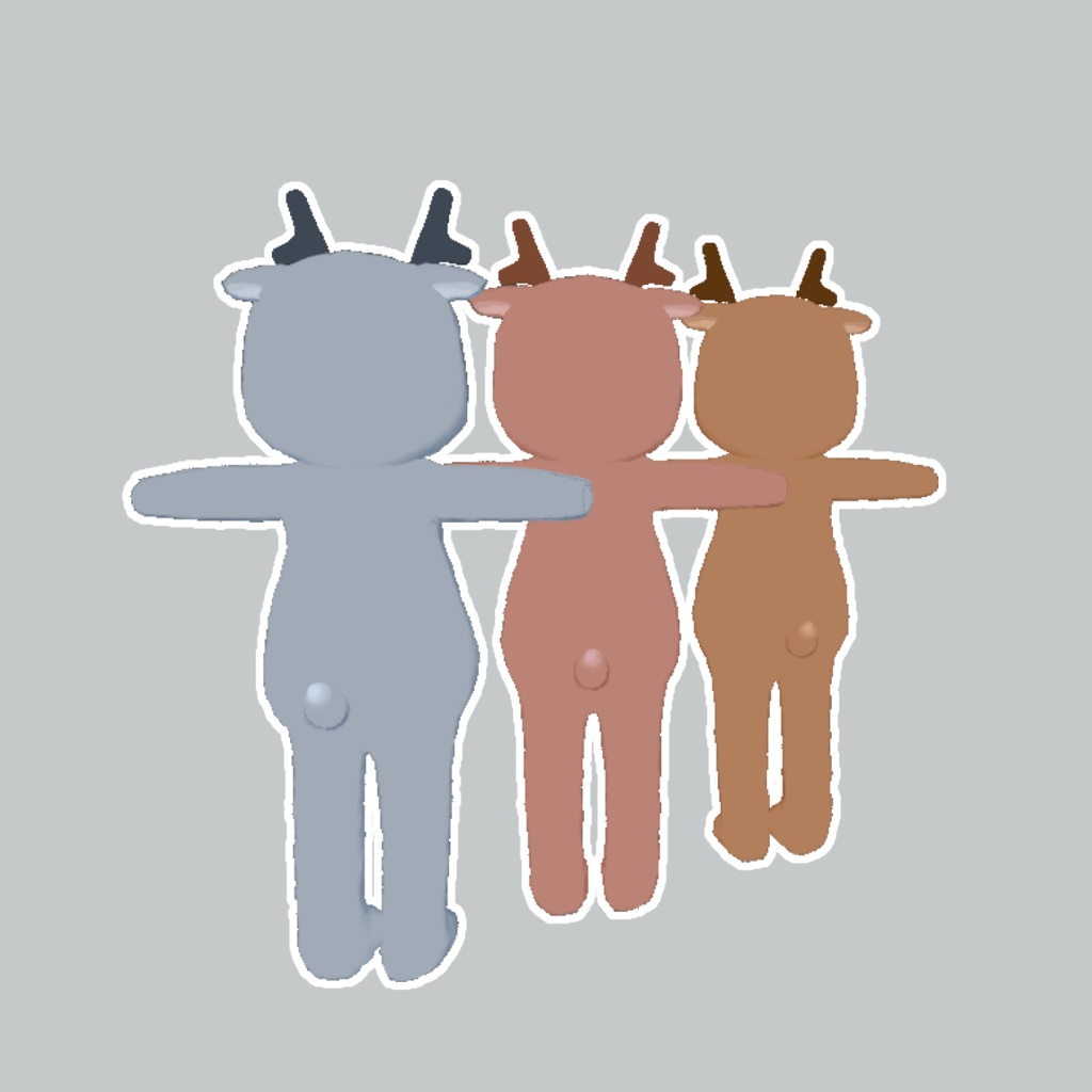 Reindeer Costume-トナカイ衣装-【まめひなた対応】